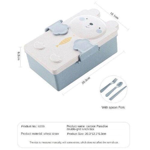Cute Cartoon Rabbit Bear Plastic Seal Lunch Box Convenient