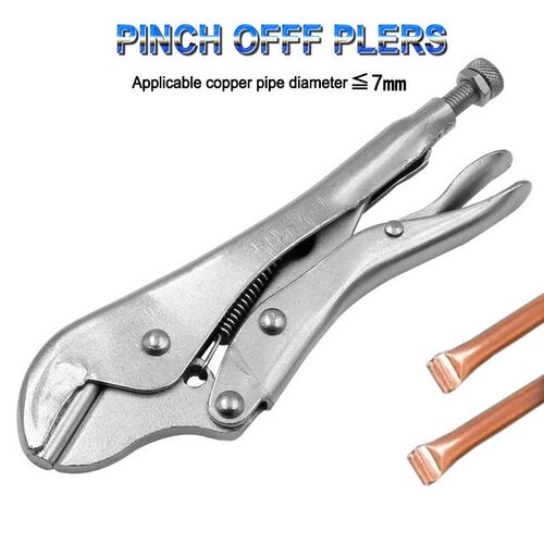 Locking Pliers 7  175mm Crimping Tool Carbon Steel Refrigera