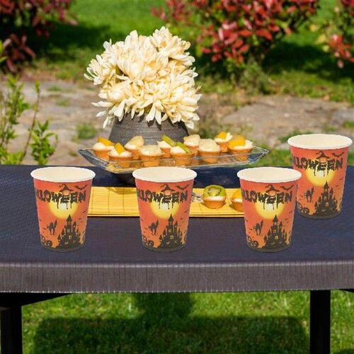 24 Pcs Halloween Party Paper Cups (24 Cups) One-time