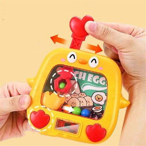 Kids Creative Fun Cute Chicken Catch Ball Machine Toys Hand