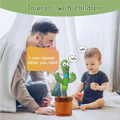 32cm Electric Twisting Dancing Enchanting Cactus Toy With En
