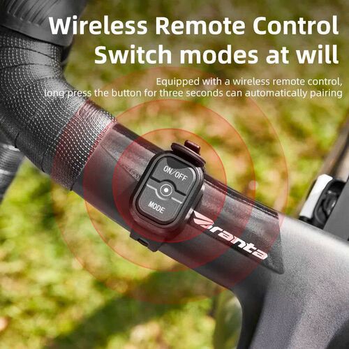 1200 Lumens Bicycle Headlight Suspension Mount Wireless Cont