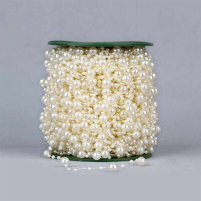 5 Meters Artificial Pearls Beads Chain Garland Flowers DIY W