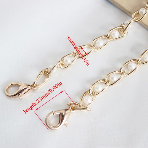 40-120cm Women Imitated Pearl Bag Chain Replacement Long Cro
