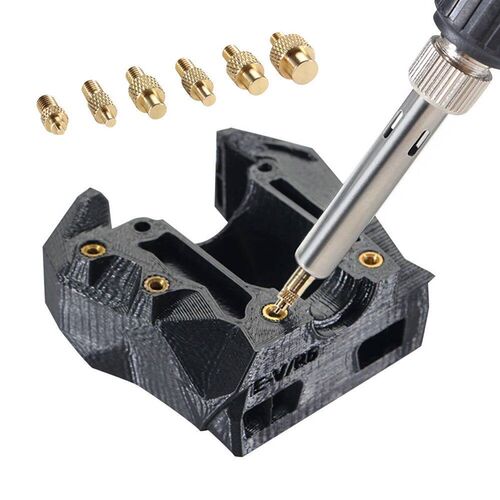 Heat Insert Nut Iron Tip M2 M3 M4 M5 M6 M8 Brass Thread Embe