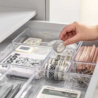 Acrylic Organizer Drawer Storage Box Makeup Organizer Clear