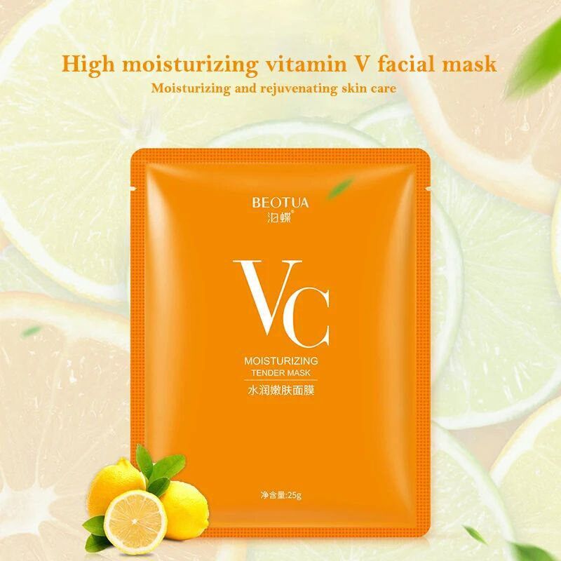 10pcs BEOTUA Vitamin C Face Masks Skin Care Sheet Mask Moist图片