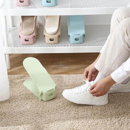 Adjustable Double-Layer Thickened Shoe Rack Organizer for Ho
