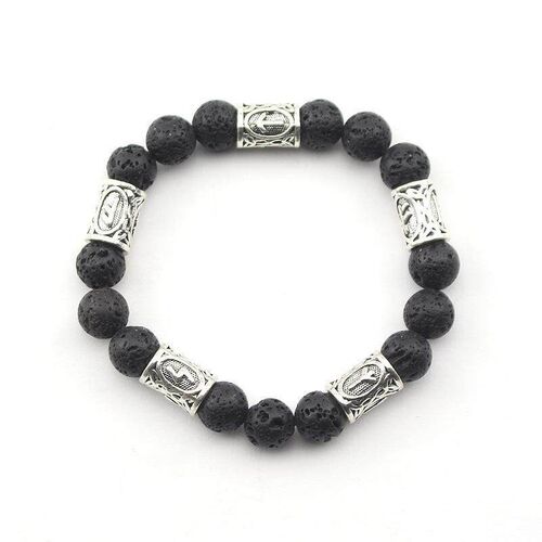 Viking Vikings Volcanic Lava Rock Natural Stone Brlet Men Br