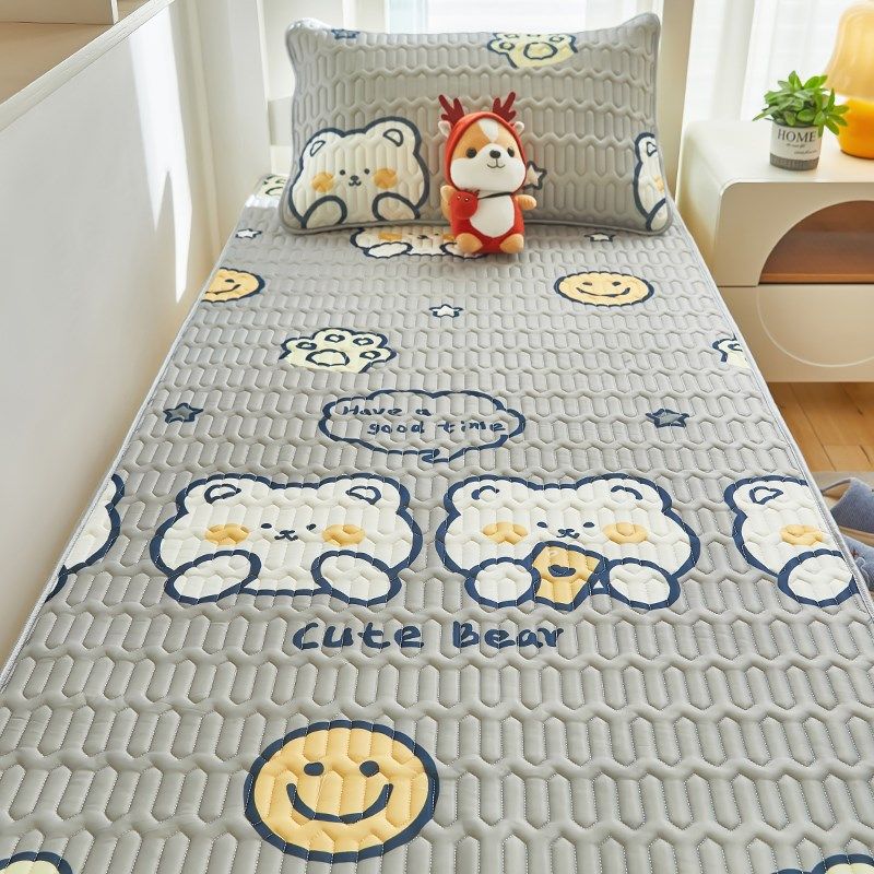 乳胶凉席冰丝席大学生宿舍0.9m寝室单人高低床凉感丝软席子可折叠,床上用品,乳胶席,淘宝优惠券,粉丝福利购,淘宝优惠卷