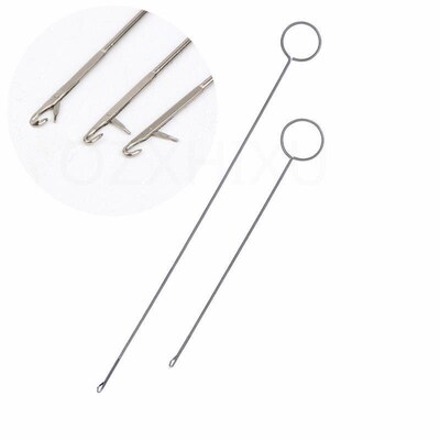 1PC Metal Sewing Loop Turner Hook For Turning Fabric Tubes S