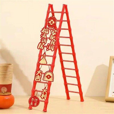 Ladder Home Decor Mini House Landscape Ladder Decor Chinese