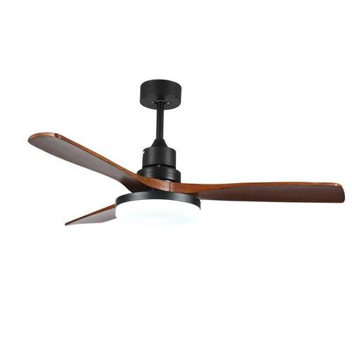 Medieval Style Ceiling Fan Light Solid Wood Fan Light Dining