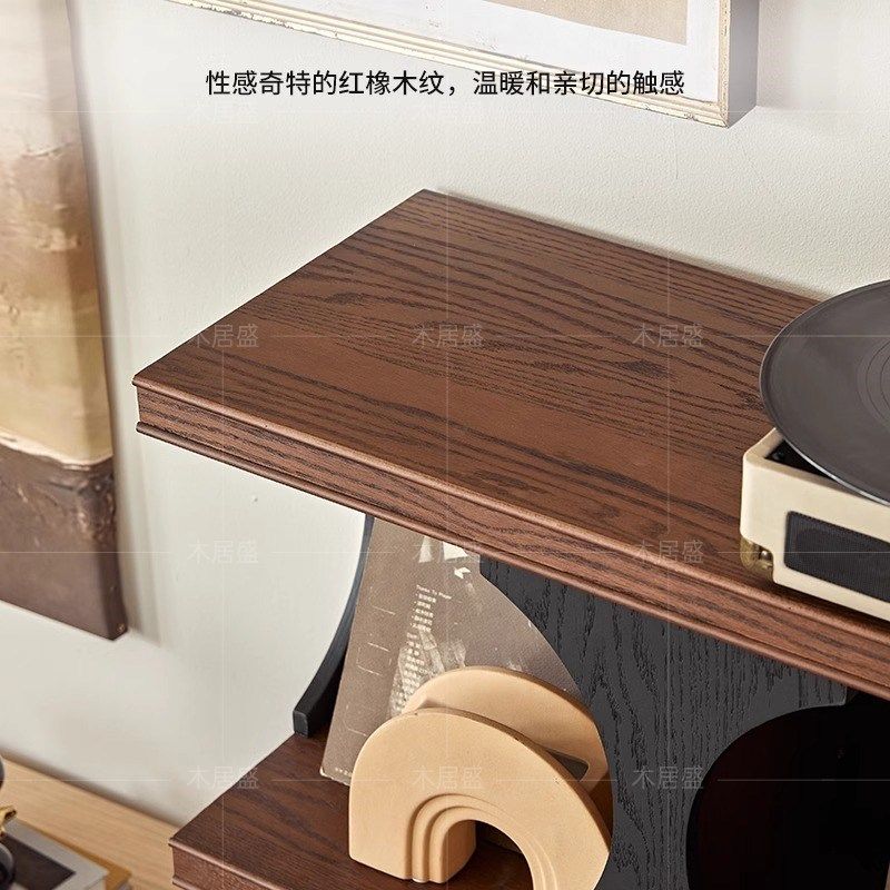 木居盛复古实木展示柜餐边柜玄关柜客厅书柜书架中古风置物装饰柜,住宅家具,门厅/玄关柜/玄关架,淘宝优惠券,粉丝福利购,淘宝优惠卷