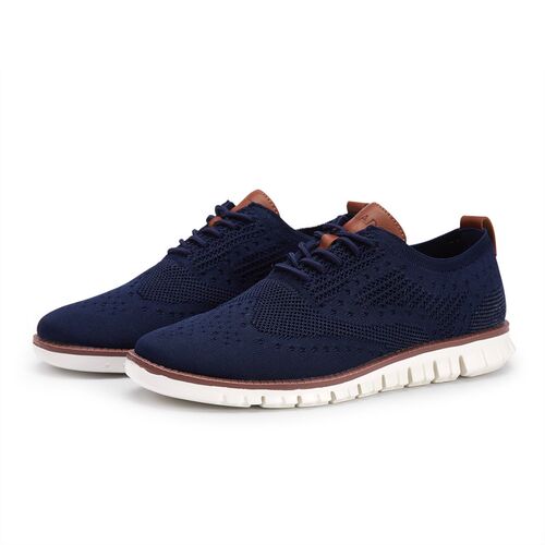 New Stylish Mens Casual Shoes Blue Flyknit Swnaker