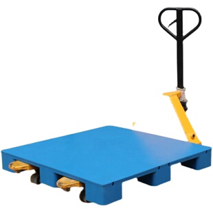 平板九脚塑料叉车托盘工业仓库仓库防潮货物垫板地台垫仓栈板卡板