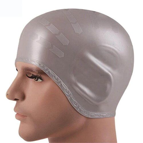 Men Women Swimming Caps Long Hair Waterproof Swim Pool Cap E