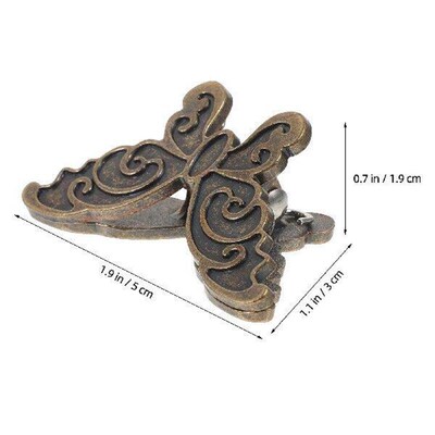 4 Pcs Butterfly Clip Journal Binder Clips Office Metal