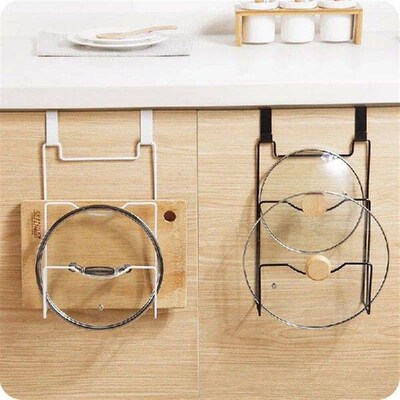 Suspended Hanging Pot Lid Rack for Cupboard Door Cutting