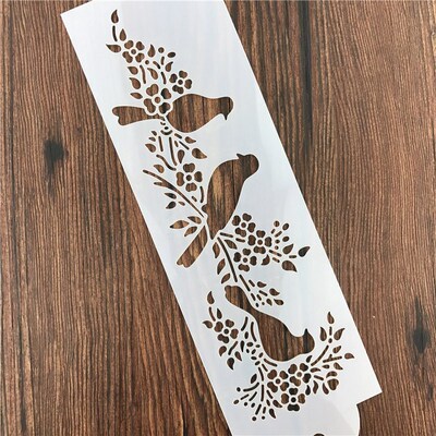 Animals Magpie Bird Scrap Walls Stencil Airbrush Painting De