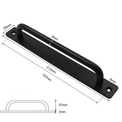 Sliding Door Handle Aluminum Alloy Pull Push Door Handle For