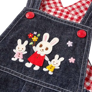 bunny childrens emb cartoon new clothing summer