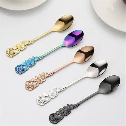 1~4PCS Fruit Fork Dessert Spoon Elegant And Classical Fork