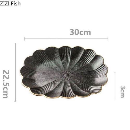 Creative Petal Ceramic Dinner Plate Dining Plate Restaurant