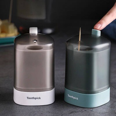 Automatic Pop-Up Toothpick Holder Container Portable Kitchen