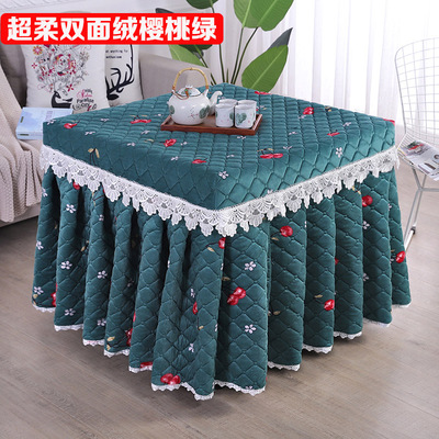 时尚加厚烤火罩被电炉取暖桌电烤炉保暖炉罩子麻将桌布