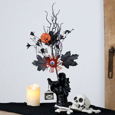 Halloween Decorations Horror Pumpkin Maple Leaf Eyes Flower