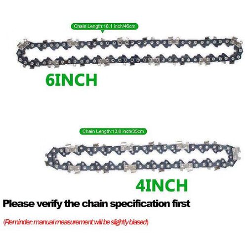 4/6 Inches Sharp Chains Guides Set  Electric Saw Chainsaw
