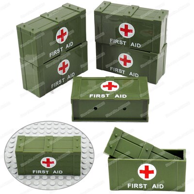 Figures Rescue Box War Building Block Equipment Moc Military