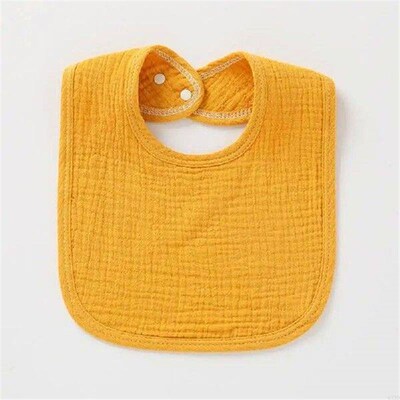 WXTD Baby Feeding Drool Bibs Infants 4-layers Cotton Gauze