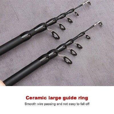 Collapsible Fishing Baitcasting Rod Portable Retractable