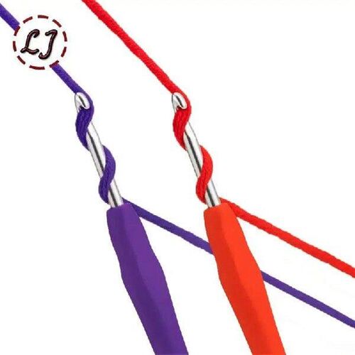 2/3/4PCS Knitting Crochet Silicone Soft Handle Color