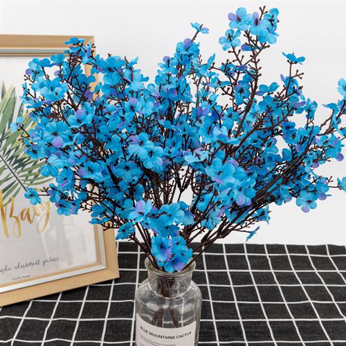 Silk Gypsophila Artificial Flowers for Decoration Home Plast
