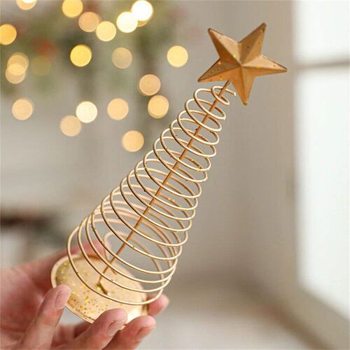 2025 Christmas e Ornament Iron Pentagram Ornaments Mini Chri