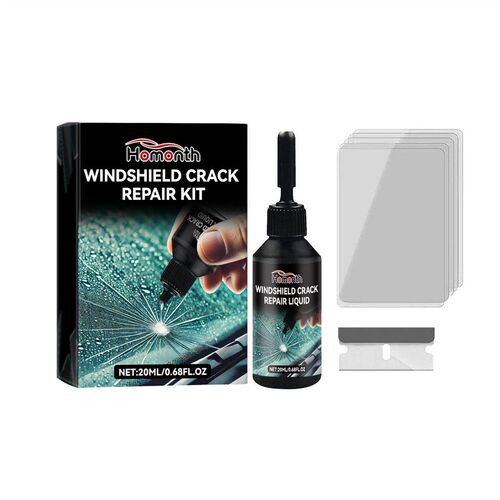 HOMONTH Auto Glass Care Kit - Windshield Crack and Scratch R