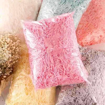 Colorful Shredded Crinkle Lafite Paper Raffia DIY Wedding Pa