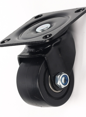 低重心万向轮孔距71X71重型工业设备脚轮尼龙轮子带刹车2寸寸