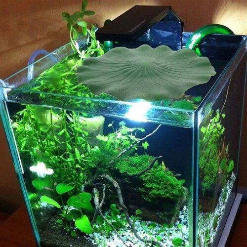 6 Pcs Fake Pond Plants Fish Tank Artificial Floating Lotus