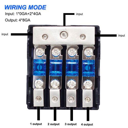 30-150A Stereo o Single Way AGU Fuse Holder Power Distri