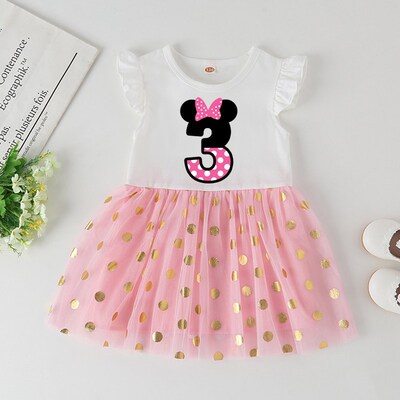 Baby Girls Summer Birthdays Dresses Newborn Baby Fashion Cot