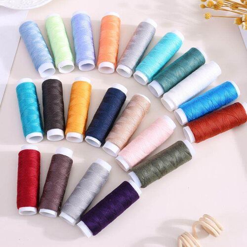 39-color sewing thread set for home sewing machines, includi
