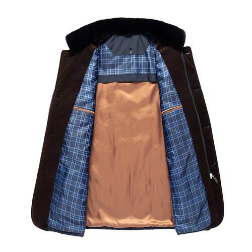 Cross-border 2025 Winter Fathers Warm Casual Cotton-padded