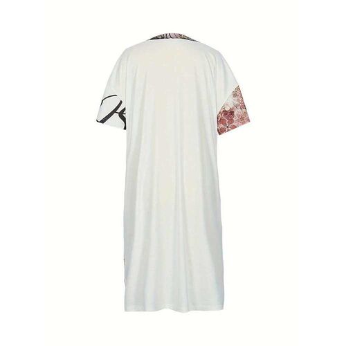 Plus Size Graphic and Letter Printed DressCasual Round Neck