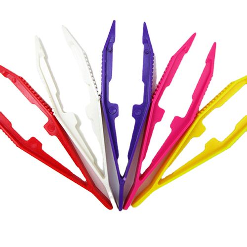 5pcs/set Kids Safety Plastic Beads Tweezer for Puzzle Bead M