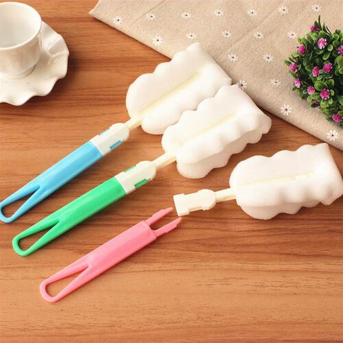Manufacturer wholesale sponge cleaning cup brush with long h