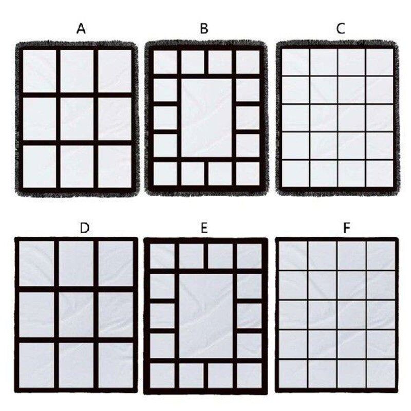 Sublimation Flannel Blanket for Heat Press Personalised - 实物图